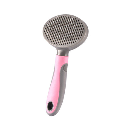 Self-Cleaning Stainless Steel Pet Brush for Dogs and Cats