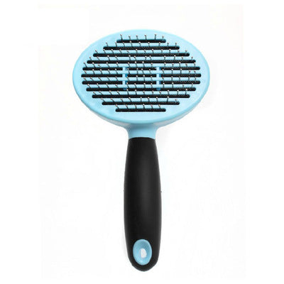 Self-Cleaning Round Head Pet Grooming Brush
