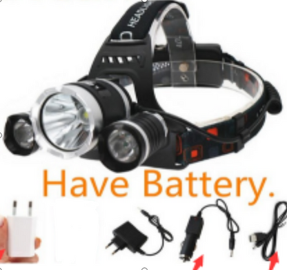 High Brightness Rechargeable Headlamp for Long Range