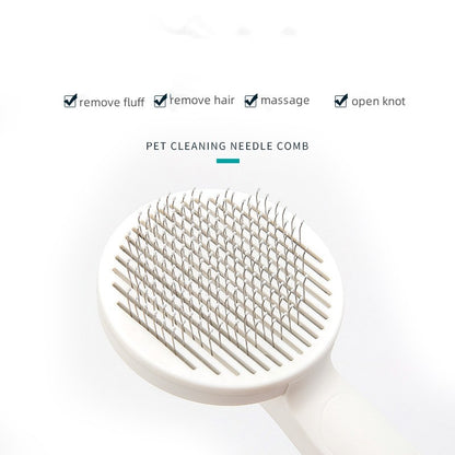 Self-Cleaning Pet Brush for Dogs and Cats, Portable Tool