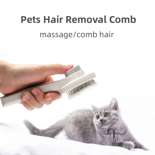Self-Cleaning Pet Brush for Dogs and Cats, Portable Tool
