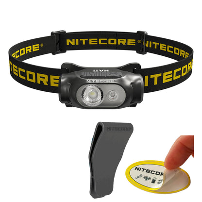 Nitecore HA11 Camping Headlamp 240 Lumen Ultra Lightweight use 1xAA Battery with Multi-Purpose Clip (Strap Headband)