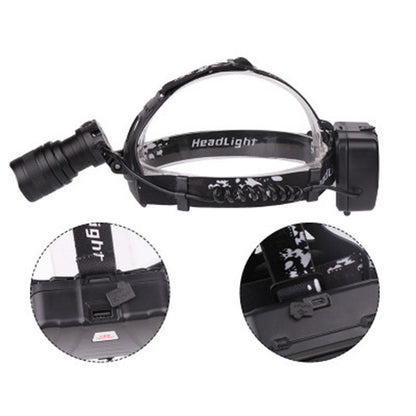 USB Rechargeable Zoomable LED Headlamp with XHP50