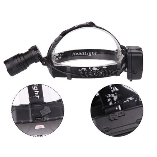 USB Rechargeable Zoomable LED Headlamp with XHP50