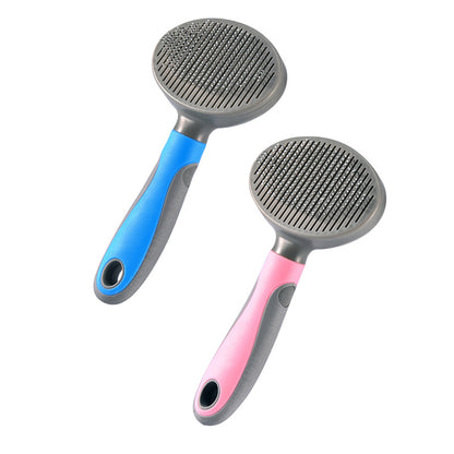 Self-Cleaning Stainless Steel Pet Brush for Dogs and Cats
