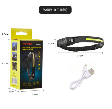 LUXPOWER 230° Wide Angle USB Rechargeable LED Headlamp