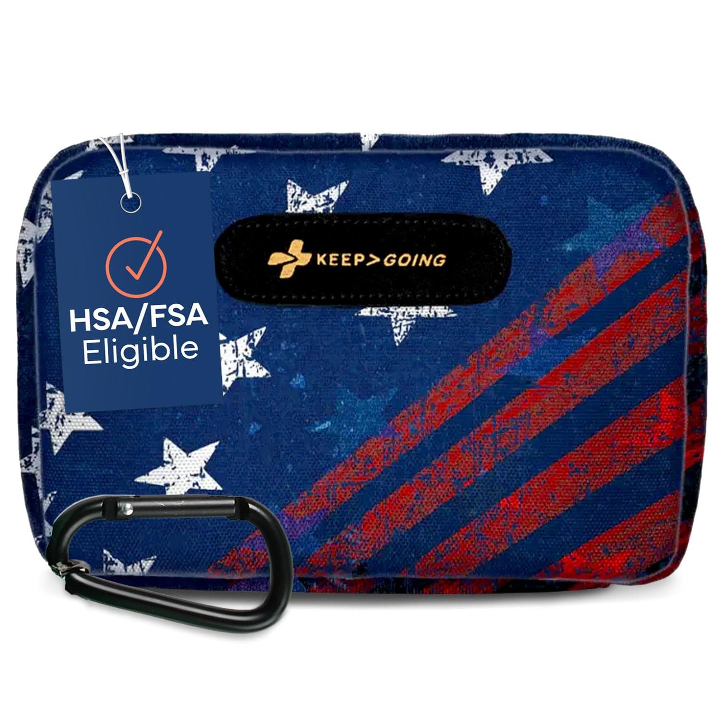 KeepGoing Travel First Aid Kit 130 Pc. - First Aid Kit for Car Home Hiking Camping and Outdoor Emergencies - First Aid Kit Travel Size TSA-Approved