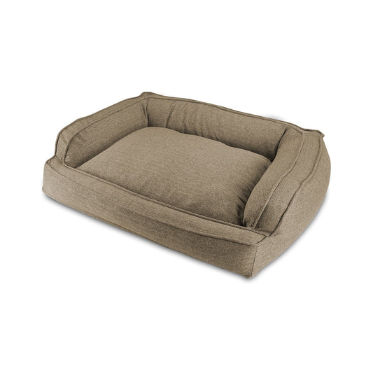 Arlee Sofa Couch Style Memory Foam Dog Bed Comfortable Cuddler with Extra Support Pet Bed for Large and Extra Large Dogs Durable Fabric Good for Living Room Bedroom - Walnut (L)