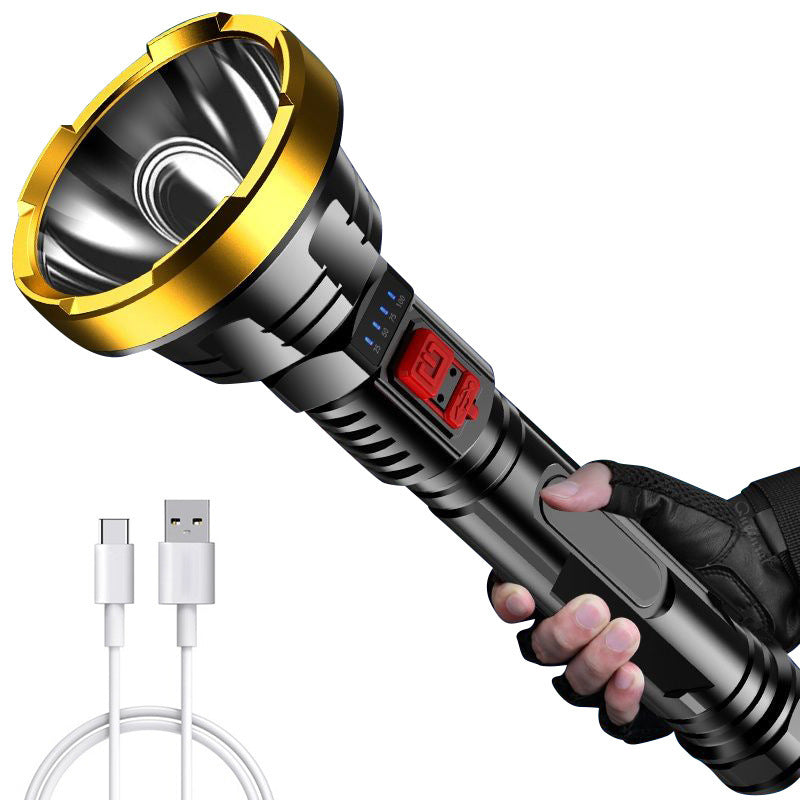 USB Rechargeable LED Flashlight with High Brightness