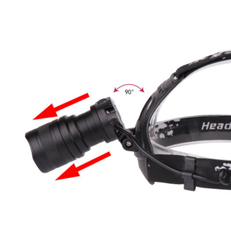 USB Rechargeable Zoomable LED Headlamp with XHP50